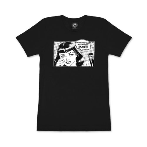 Girls Thrasher "Boyfriend" T-Shirt (Black)