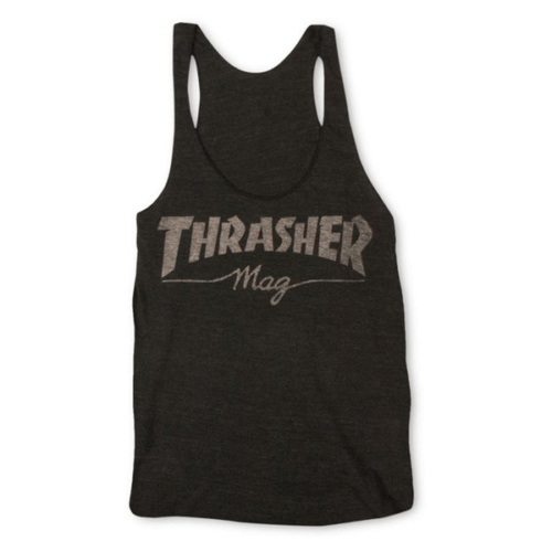 THRASHER DEBARDEUR WO MAG LOGO RACERBACK BLACK