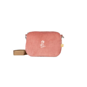 SHOULDER BAG - EMENTA SB - FLUFFY IKON CORDUROY - SALMON