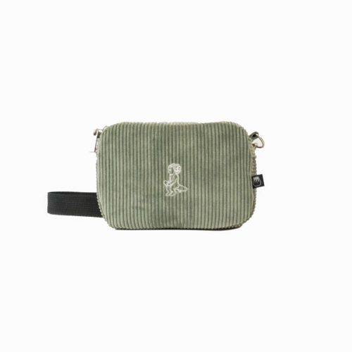 EMENTA SB - FUFFY IKON CORDUROY SHOULDER BAG - GREEN