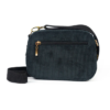 SHOULDER BAG - EMENTA SB - FLUFFY PATCH CORDUROY - BLACK – Image 2