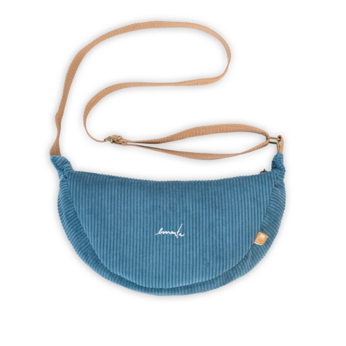 EMENTA SB - FIUZA SIGNATURE CORDUROY SHOULDER BAG - NAVY