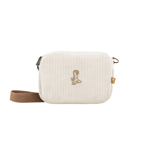 EMENTA SB - FUFFY IKON CORDUROY SHOULDER BAG - OFF WHITE