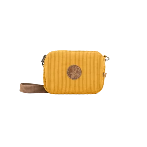 SHOULDER BAG - EMENTA SB - FLUFFY PATCH CORDUROY - YELLOW