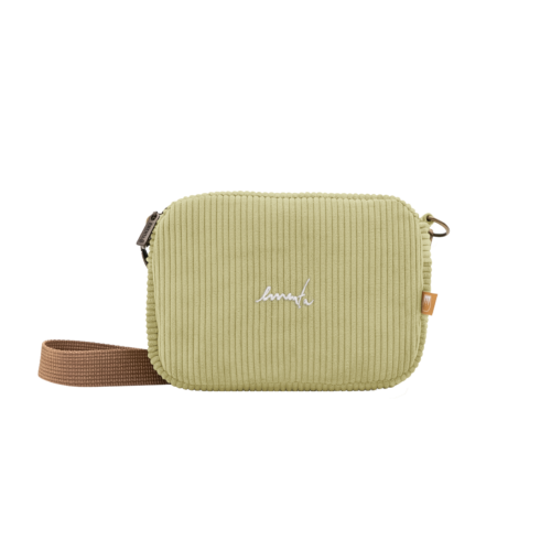 SHOULDER BAG - EMENTA SB - FLUFFY SIGNATURE CORDUROY - LIME
