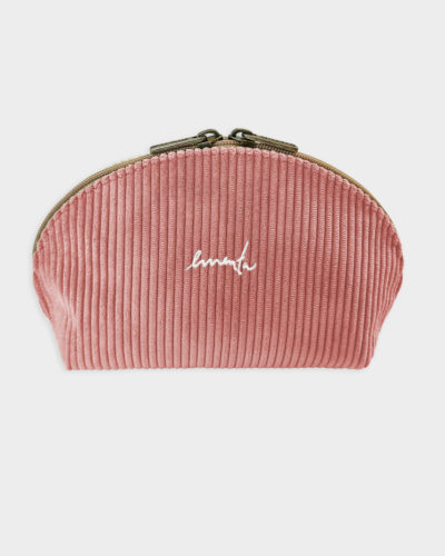 EMENTA SB - SIGNATURE CORDUROY NECESSAIRE - SALMON