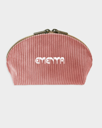 EMENTA SB - DOTS CORDUROY NECESSAIRE - SALMON