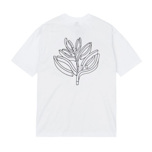 MAGENTA - BRUTALISTA TEE - WHITE