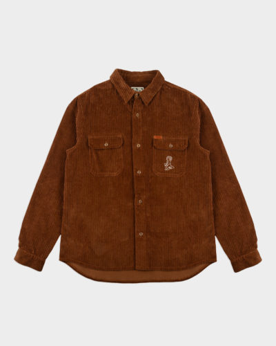 EMENTA SB - IKON CORDUROY SHIRT - CHOCOLAT