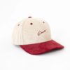 EMENTA SB - COCKTAIL BASEBALL CAP - OFF WHITE / BURGUNDY – Image 3