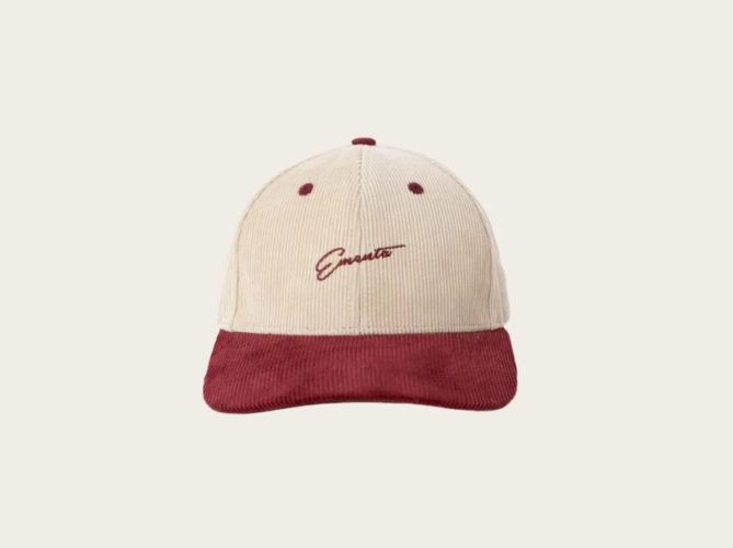 EMENTA SB - COCKTAIL BASEBALL CAP - OFF WHITE / BURGUNDY