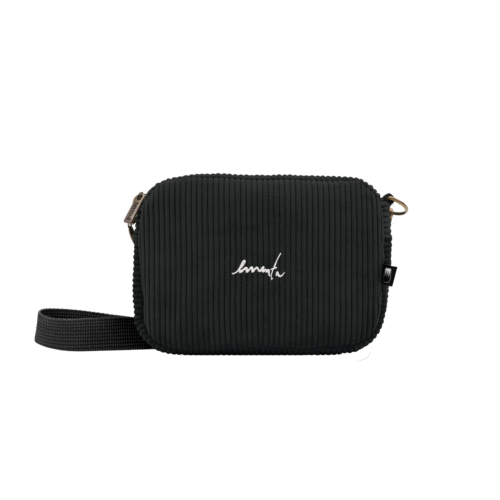 SHOULDER BAG - EMENTA SB - FLUFFY SIGNATURE CORD - BLACK