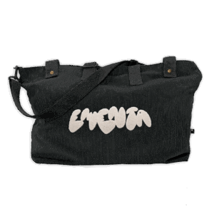 WEEK-END BAG - EMENTA SB - NAVEGANTE GRAFFITI CORDUROY - BLACK
