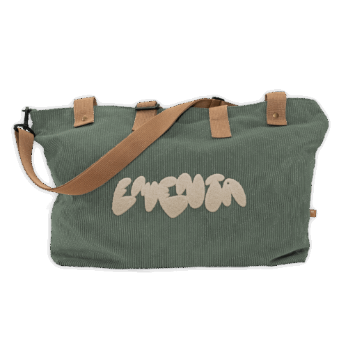 WEEK-END BAG - EMENTA SB - NAVEGANTE GRAFFITI CORDUROY - GREEN