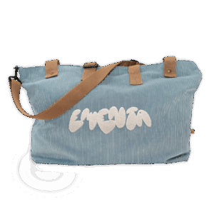 WEEK-END BAG - EMENTA SB - NAVEGANTE GRAFFITI CORDUROY - SKY BLUE