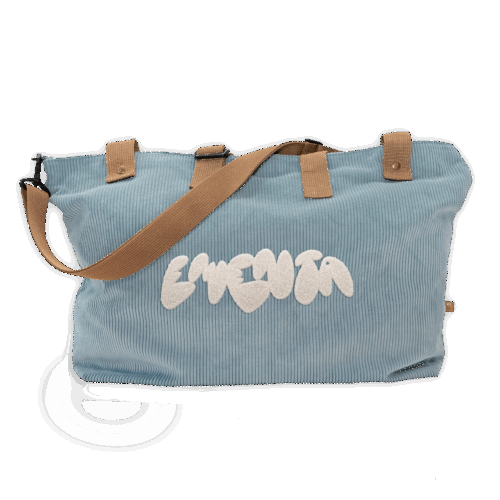 WEEK-END BAG - EMENTA SB - NAVEGANTE GRAFFITI CORDUROY - SKY BLUE