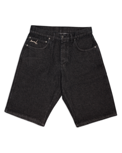 EMENTA SB - IKON DENIM SHORTS - BLACK RINSED