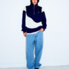 Hélas - FORMAT QUARTER ZIP - NAVY / BEIGE – Image 3