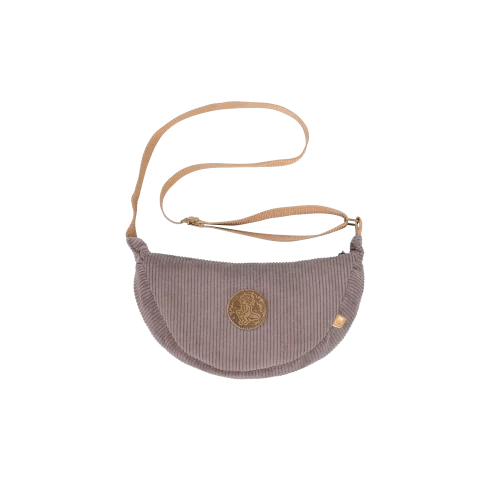 SHOULDER BAG - EMENTA SB - FIUZA PATCH CORDUROY - COFFEE