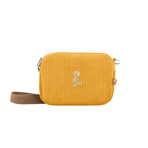 SHOULDER BAG - EMENTA SB - FLUFFY IKON CORDUROY - YELLOW