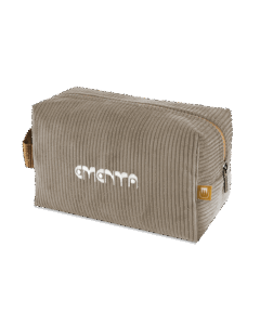 BIG NECESSAIRE - EMENTA SB - DOTS CORDUROY - COFFEE