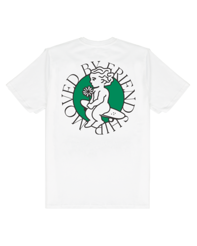 T-SHIRT – EMENTA SB – IKON FLOWER – WHITE / GREEN