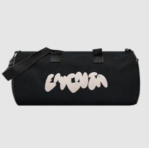 DUFFEL BAG - EMENTA SB - DORY GRAFFITI CORDUROY - BLACK