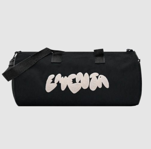 DUFFEL BAG - EMENTA SB - DORY GRAFFITI CORDUROY - BLACK