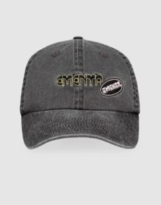 CASQUETTE - EMENTA SB -  DOTS PATCH CAP - BLACK WASHED