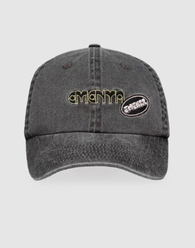 CASQUETTE - EMENTA SB -  DOTS PATCH CAP - BLACK WASHED