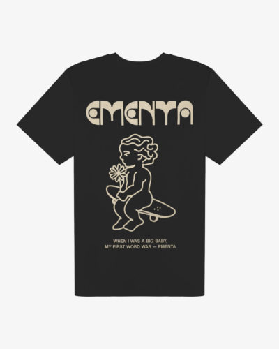 T-SHIRT – EMENTA SB – FIRST WORD – BLACK