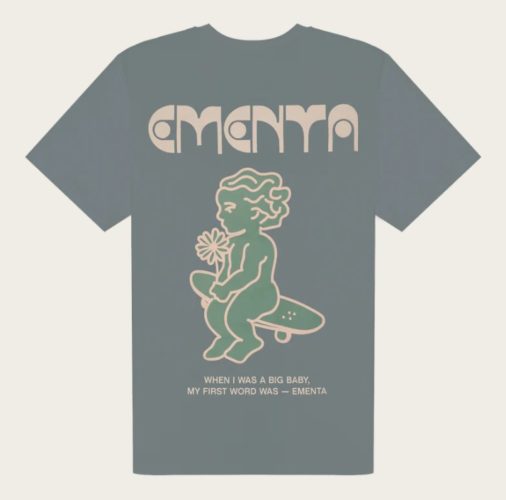 T-SHIRT - EMENTA SB - FIRST WORD - DARK GREY