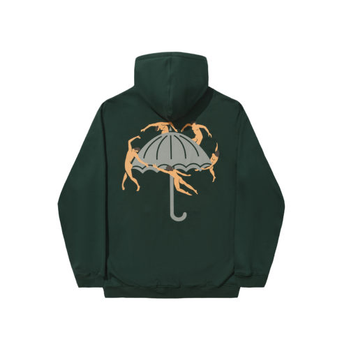 HOODIE - Hélas - DANCING - FOREST GREEN