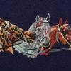 KNIT CREWNECK - Hélas - HORSES - NAVY – Image 2