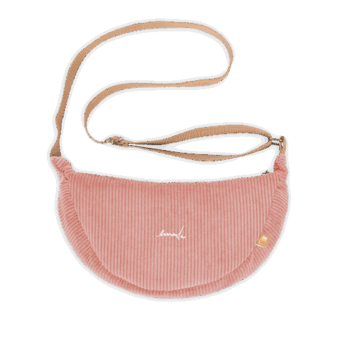 SHOULDER BAG – EMENTA SB – FIUZA SIGNATURE CORDUROY – SALMON