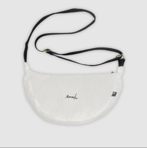 SHOULDER BAG – EMENTA SB – FIUZA SIGNATURE CORDUROY – WHITE