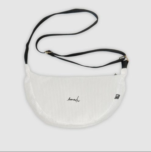 SHOULDER BAG – EMENTA SB – FIUZA SIGNATURE CORDUROY – WHITE