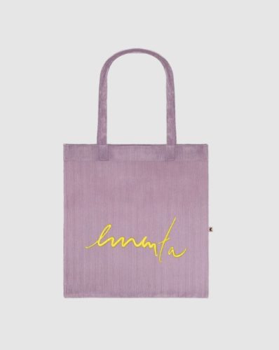 TOTE BAG - EMENTA SB - SIGNATURE CORDUROY - PURPLE