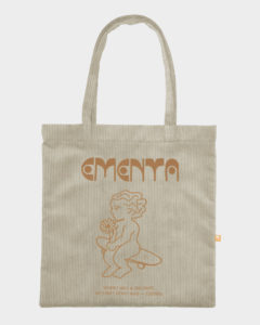 TOTE BAG - EMENTA SB - FIRST WORD CORDUROY - OFF WHITE