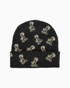 BONNET - EMENTA SB - IKON PATERN BEANIE - BLACK