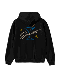 HOODIE - EMENTA SB - COCKTAIL HOODIE - BLACK