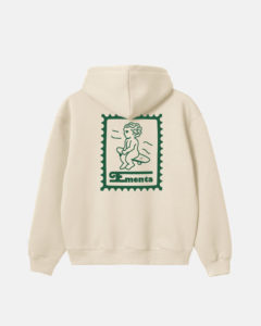HOODIE - EMENTA SB - IKON STAMP EMBROSSED - OFF WHITE