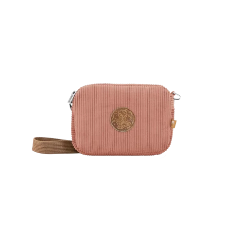 SHOULDER BAG - EMENTA SB - FLUFFY PATCH CORDUROY - SALMON