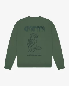 CREWNECK - EMENTA SB - FIRST WORD CREW - GREEN
