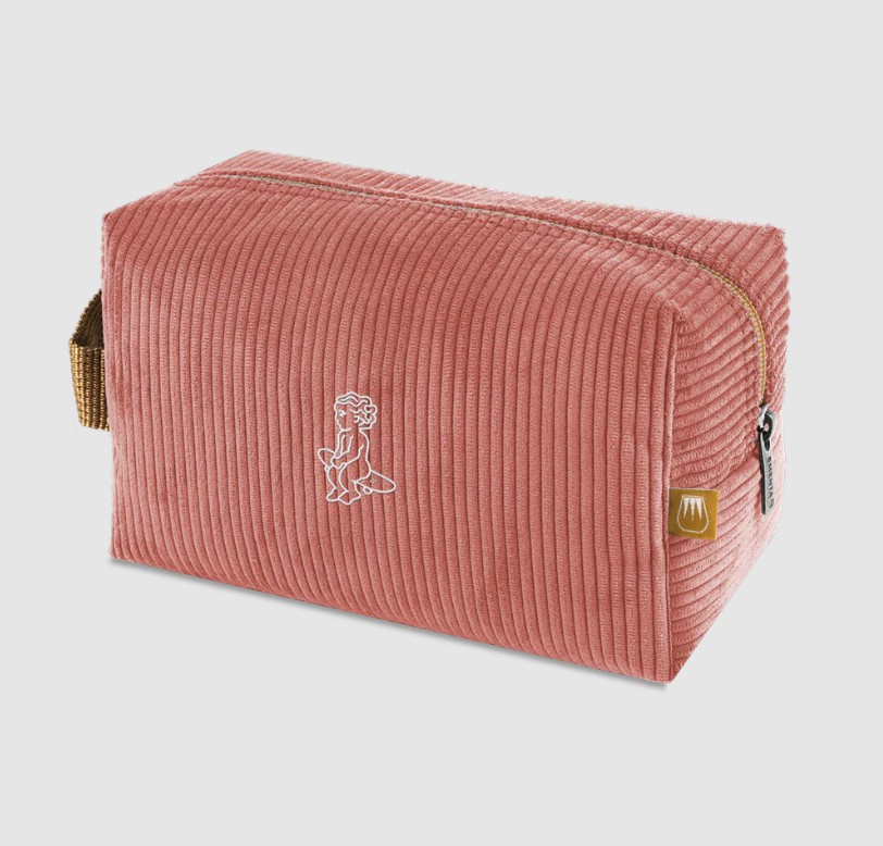 BIG NECESSAIRE - EMENTA SB - IKON CORDUROY - SALMON