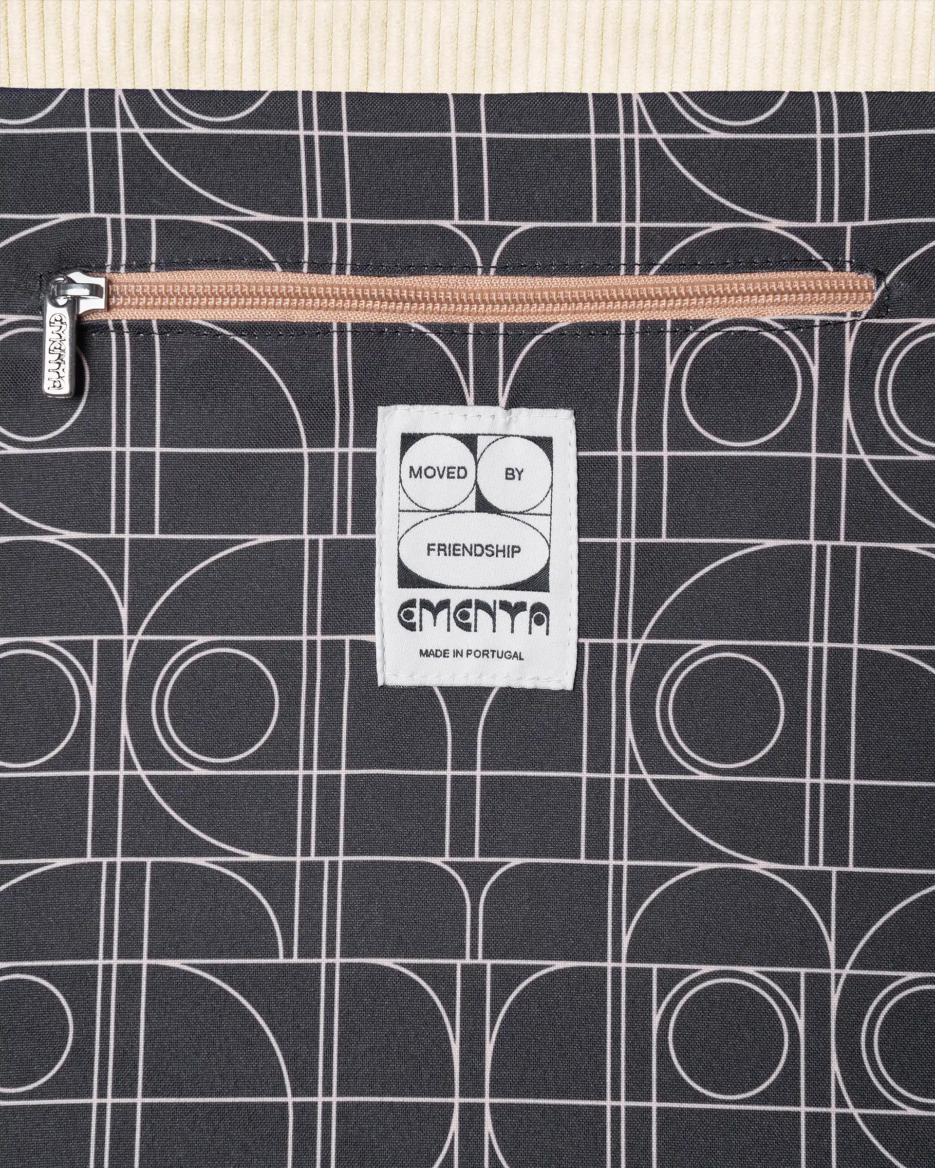 BAG – EMENTA SB – SATIRA DOTS CORDUROY BAG – OFF WHITE – Image 4