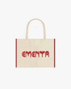 BAG – EMENTA SB – SATIRA DOTS CORDUROY BAG – OFF WHITE