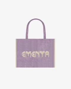 BAG – EMENTA SB – SATIRA DOTS CORDUROY BAG – PURPLE
