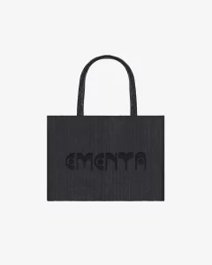 BAG – EMENTA SB – SATIRA DOTS CORDUROY BAG – BLACK