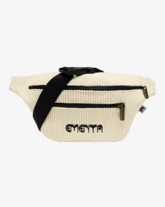 WAIST BAG – EMENTA SB – AMIDIA DOTS CORDUROY WAIST BAG – WHITE